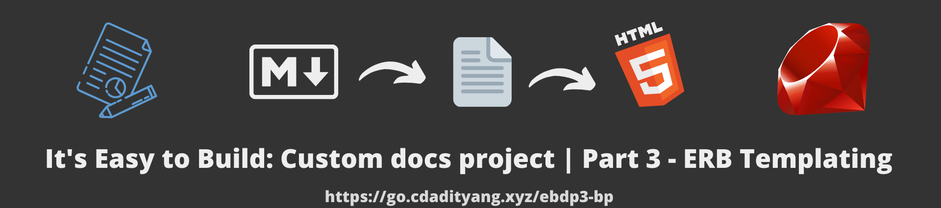 It's Easy to Build: Custom docs project | Part 3 - ERB templating